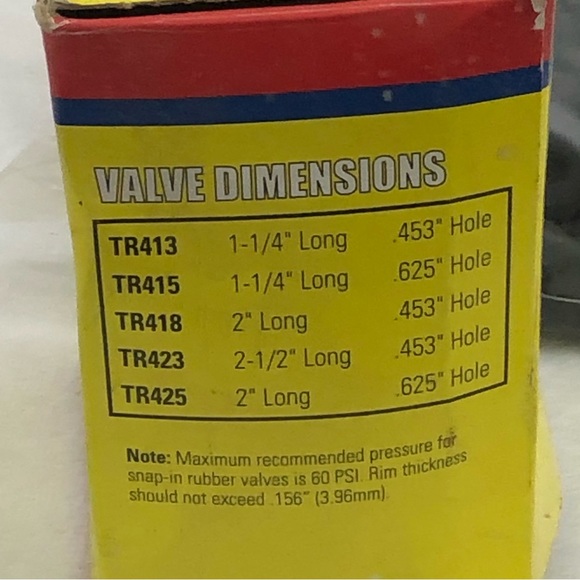 Monkey Grip Box Of 50 Black Tubeless Tire Valves TR425-2” Bike Auto Tire Repair - Picture 7 of 9
